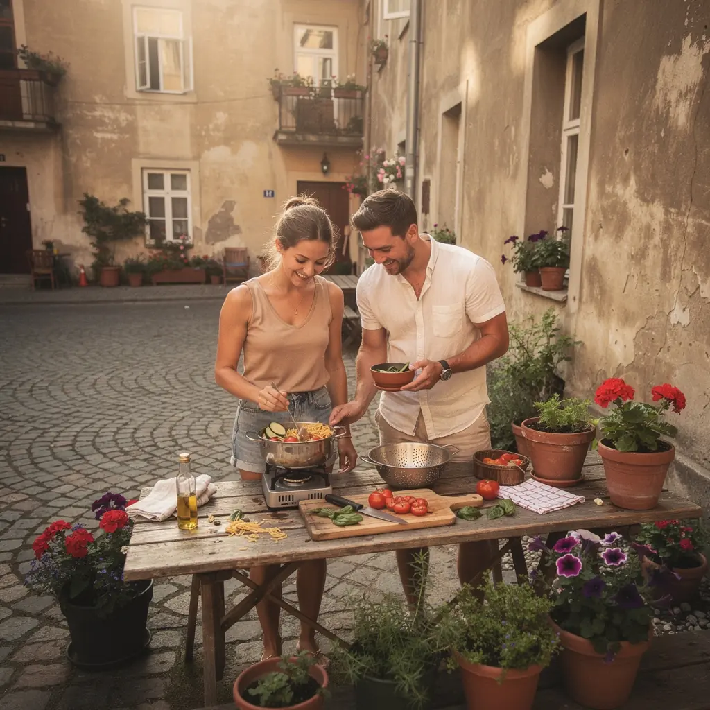 Jednoduché jídlo z jednoho hrnce se sýrem a brokolicí.